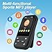 128GB MP3 Player - Clip MP3 Player with Bluetooth 5.3, Portable Music Player with FM Radio, Voice Recorder, Pedometer, Mini Design Ideal for Sport, Earphones Included