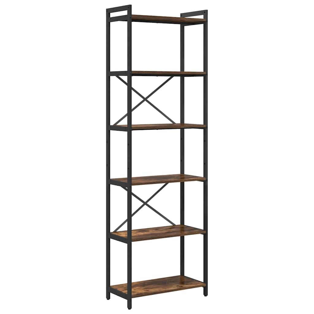 Generisch Bücherregal Geräucherte Eiche 60 x 30 x 189,5 cm Holzwerkstoff,Möbel,Regalsysteme,Bücherregale Bücherschränke-868379