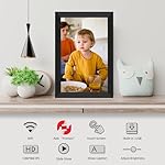 FRAMEO Digital Photo Frame WiFi 32GB 10.1 Inch 1280x800 IPS Touch Screen Digital Picture Frame Easy Setup Share Photo or Video via Frameo APP - Image 3