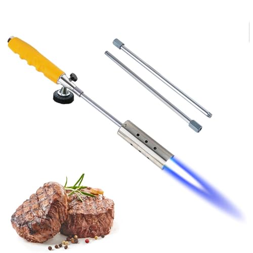 ycezw Antorcha de cocina para cocinar, antorcha de cocina, encendedor telescópico, encendedor de cocina, encendedor de cocina, encendedor de hoguera, encendedor de barbacoa para hornear, freír carne