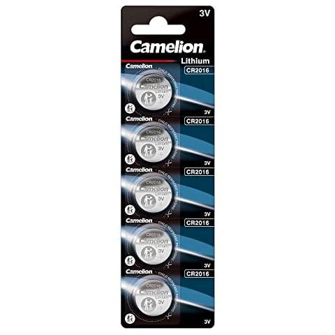 Camelion CR2016 3 V Lithium-Ion Button Cell Battery (Pack of 5) Cover