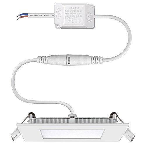Luminária Downlight Embutir 6w / 6500k / Quadrada Elgin