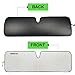 Windshield Sun Shade for Jeep,Windshield Sunshade for Wrangler TJ JK JL1997-2024,Sun Shade Windshield Cover for Jeep,UV Ray & Heat Block Windshield Shades