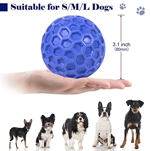 Dog Toys for Aggressive Chewers Large Breed, Interactive Squeaky Dog Balls for Medium Dogs Relieving Anxiety, Small Dog Toys for Dog Teeth Cleaning,Outdoor Dog Toys Best Pet Supplies for Dogs Training