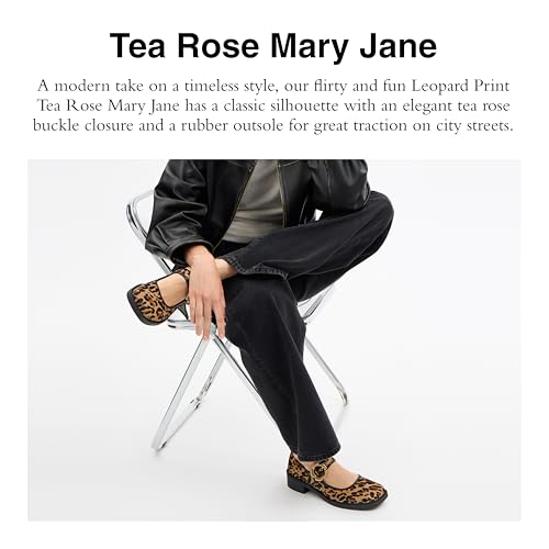 Coach Women's Tea Rose Mary Jane in Leopard Print Flat2