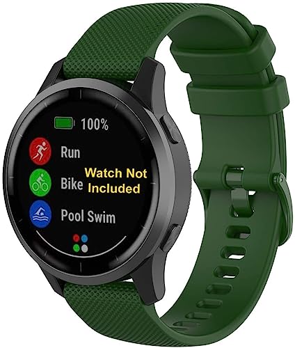 Image of Zitel Band Compatible with Garmin Forerunner 265, 255, 255 Music, Vivoactive 4 45mm, Venu 245 mm, Venu 3 45mm - 22mm Wide Quick Release Watch Band