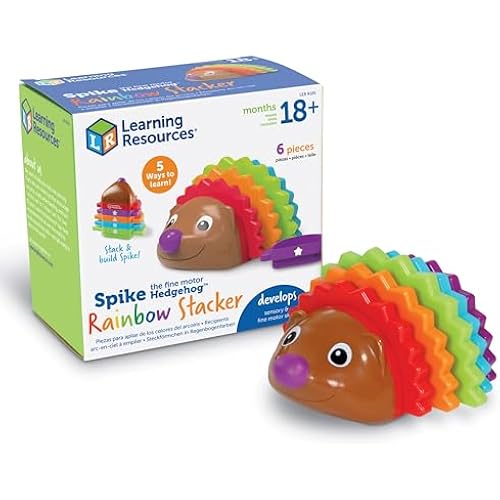 Learning Resources Spike the Fine Motor Hedgehog Rainbow Stacker