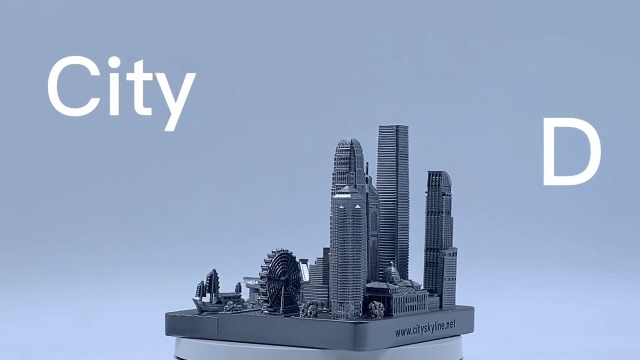 Estatua modelo ciudades famosas 3D para decoración miniatura 7