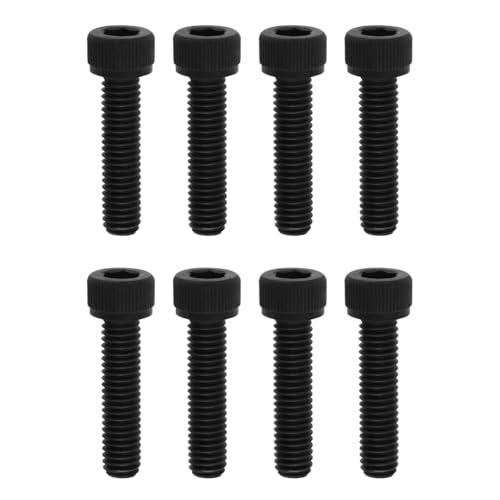 LT Easiyl 8 Stück Ersatzschrauben M6 X 25 Mm Metall Innensechskantschrauben für Stunt-Scooter HIC SCS ICS Schrauben mit Metrischem Gewinde (Schwarz)