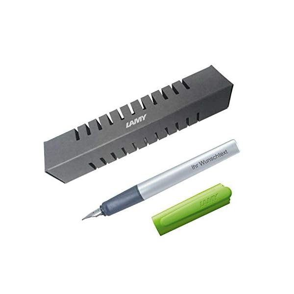 Lamy Füllfederhalter nexx Modell 86, Farbe Lime (grün), inkl. Laser-Gravur