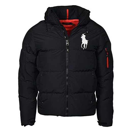 Polo Ralph Lauren Men's Big Pony Hooded Down Puffer Jacket - M - Black