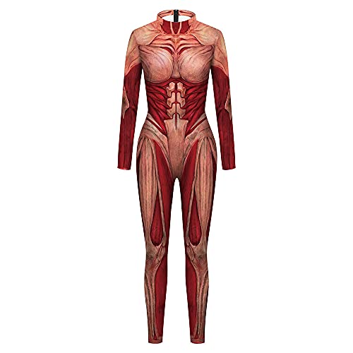 LUNK Annie Leonhart Cosplay Costume Female Titan Bodysuit Anime Cosplay Outfits Women Halloween Jumpsuit