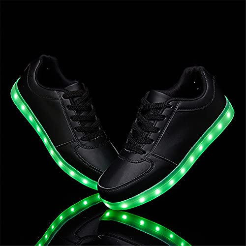Image of SANYES LED Light Up Shoes for Women Men, Low-Top USB Rechargeable Glowing Sneakers, Luminous Dancing Shoes for Party Sports