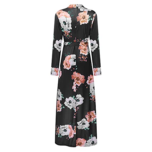 Preto para menina adolescente verão outono gráfico maxi longo brunch bandage vestidos femininos 2023