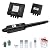 TOPENS A5131 Single Swing Gate Opener Medium Duty Automatic Gate Motor for Single Swing Gates Up to 16ft, Electric Driveway Gate Operator AC Powered with Remote Control Kit Solar Compatible