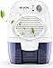 Price comparison product image SEAVON 500ml Electric Portable Mini Dehumidifiers, 1500 Cubic Feet (170 sq ft) Ultra Quiet Compact Mini Dehumidifiers for Basement, Home, Bedroom, Bathroom, RV, Closet, Auto Shut Off