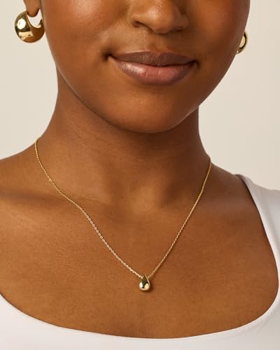 14K Gold Plated Dainty Pear Pendant Necklace