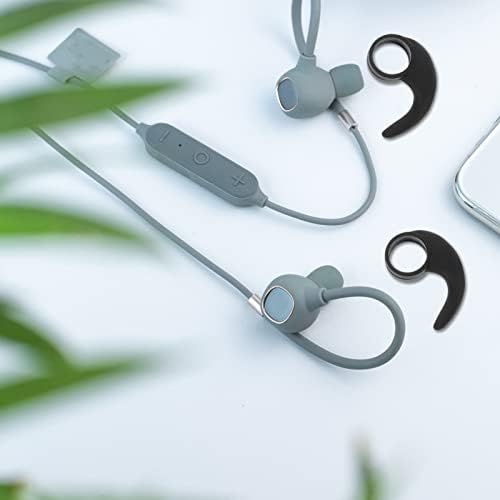 Ear Hooks Earphones Gel Covers: 6 Pcs Soft Anti- Slip Earbud Hooks Earphone Grips Small Clamp Loop Clip Silicone Sports Headphone Ear Hook Hanger for Earphones with 10mm Diameter