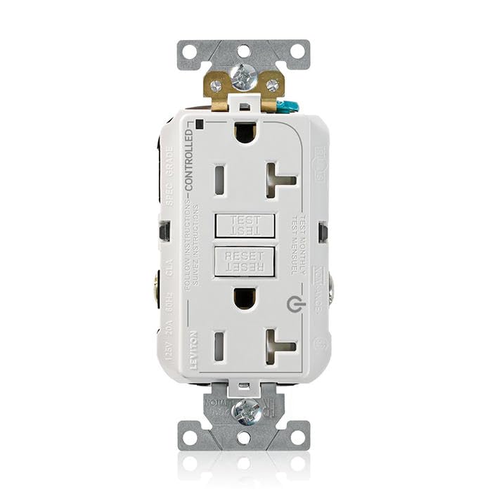 Leviton G5362-2TW 20A 2/Plug Marked Controlled GFCI