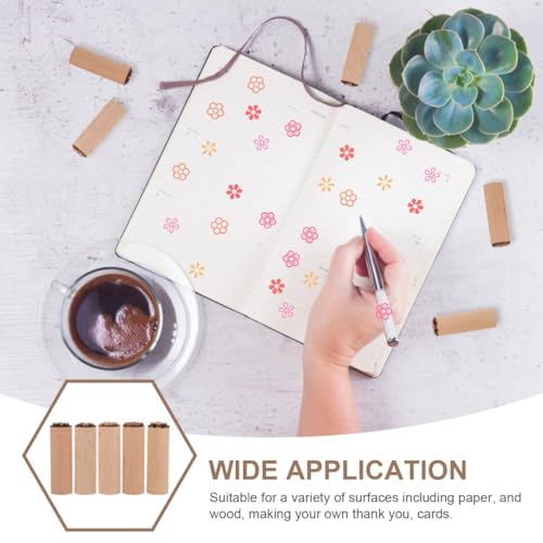 Tampons de texture en bois pour empreinte nette sur argile - 4