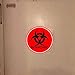 Biohazard Stickers Sign 2 Inch Waterproof Biohazard Warning Hazard Labels Use for Labs Hospitals and Industrial- 250 Pcs Use Universal Biohazard Symbol Sticker Decals