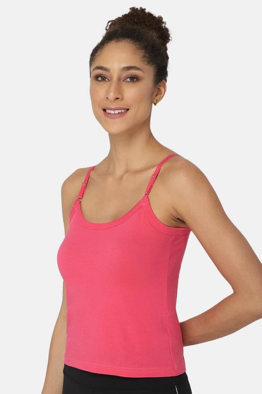 Image of Intimacy Cotton Camisole for Women with Adjustable Straps - Soft & Breathable Everyday Wear Slip for Women
