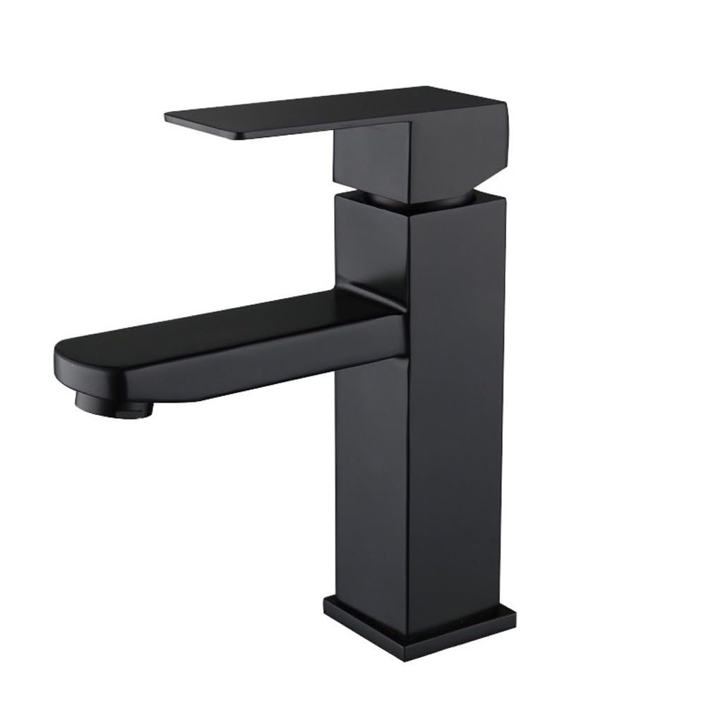 Robinet de lavabo de salle de bains eau chaude et froide mitigeur sur comptoir argenté