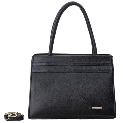 Bolsa de Ombro Estruturada Couro Celina Preto Sifra