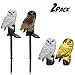 Produktbild Eule Solarleuchte, Outdoor Harz Solar Tier Licht, Solar Rasenlicht, Garten Dekoration Licht Eule Form (2er Pack)
