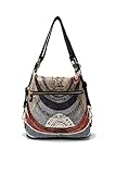  GATTINONI Gattinoni Planetarium Maya Donna Borsa A Spalla Hobo Trasformabile In Zaino Nylon/Pelle Begmx6686Wil Nero p26