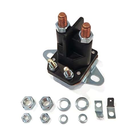 Starter Solenoid with 2 Hole Bracket fits John Deere GX85, L107, LT133, LT166, SX85, Z465 Cover