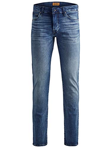 JACK & JONES Jjiglenn Jjicon Jj 357 50sps Noos, Jeans Slim Uomo, Blu (Blue Denim Blue Denim),...