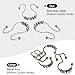 Goowin Shower Curtain Hooks, 12 Pcs Shower Curtain Rings, Stainless Steel Shower Curtain Hangers, Double Hook Shower Curtain Hooks, Smooth Sliding Anti-Drop Shower Rings for Curtain (Matte Nickel)