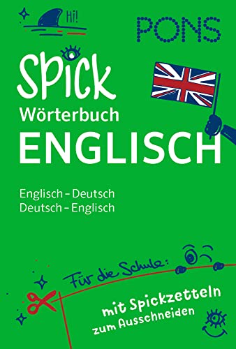 PONS Spick-Wörterbuch Englisch für die Schule: Englisch-Deutsch / Deutsch-Englisch mit Spickzetteln zum Ausschneiden