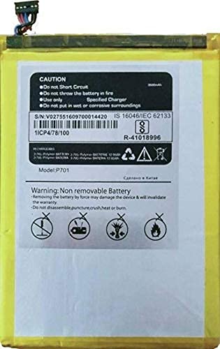 Image of Original Replacement Part for Micromax Canvas Plex Tab P701 Replacement Part Original 3500mAh with 3 Months Replacement Warranty