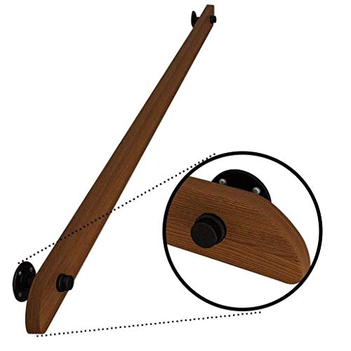 階段手すり手すり手すり1フィート-20フィート、無垢材の滑り止め階段手すり、ホームアゲインストザウォール、屋内ロフト、高齢者の手すり、手すり、廊下サポートロッド、カスタマイズ可能なサイズ (Size : 16ft)