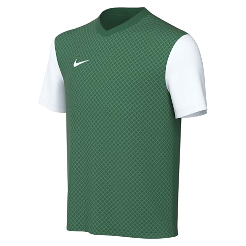 NIKE Short-Sleeve Soccer Jersey Y NK DF Tiempo Prem II JSY SS, Pine Green/White/White, DH8389-302, S