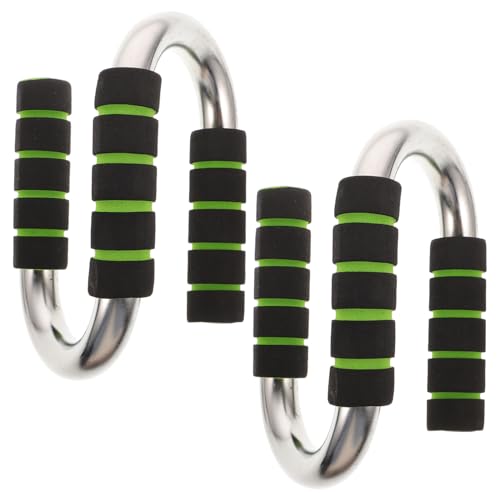 Toddmomy 1pair Portable S-type Stands Grip Bar for Chest Arm Muscles Non-slip Fitness Equipment for Strength Training Gym Suitable for Men Women