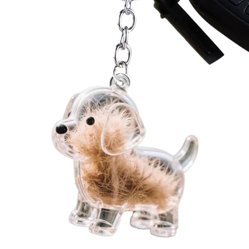 Lindo llavero | Llavero de almacenamiento de pelo de gato y perro, lindo – Contenedor de almacenamiento de pelo, conmemorativo de mascotas, accesorios de espejo retrovisor para bolso, teléfono