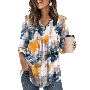 WIHOLL Womens Tops Fall Fashion Mus...