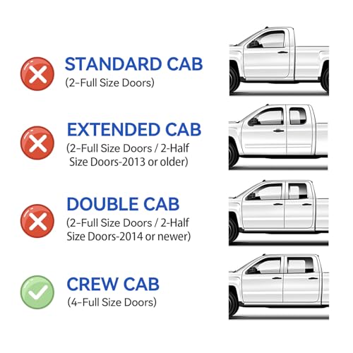 Image of in-Channel Window Visors Rain Guards for 2015-2022 Chevy Colorado Crew Cab, Window Vent Wind Deflectors Visors Shades for 15-22 Gmc Canyon Crew Cab