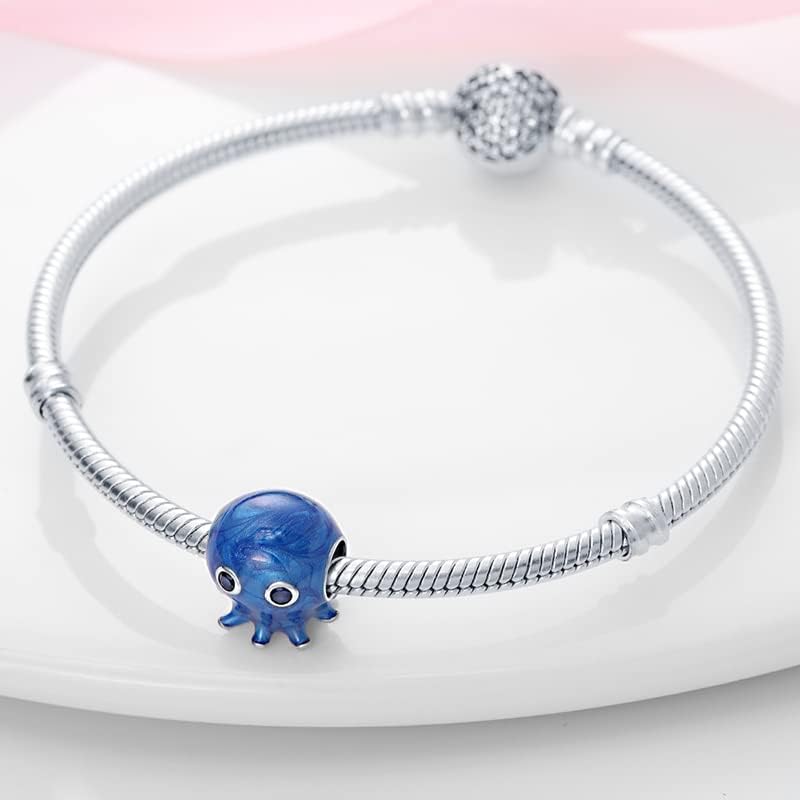 Miniatura 4 de Nbsameng Dijes chapados en plata de ley 925 compatibles con pulseras y collares Pandora, regalos navideños para mujeres y niñas