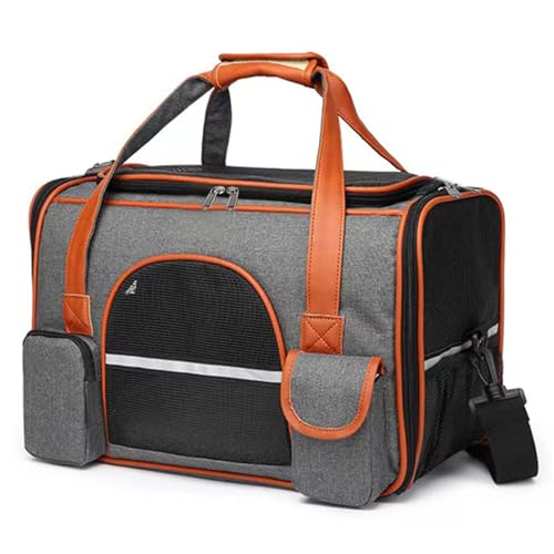 Cat Carrier, Portable Dog Carrier Bag Pet Transport Carrier Soft-Sided Small Animal Carrier Airline Approved Pet Carrier with Top Opening
