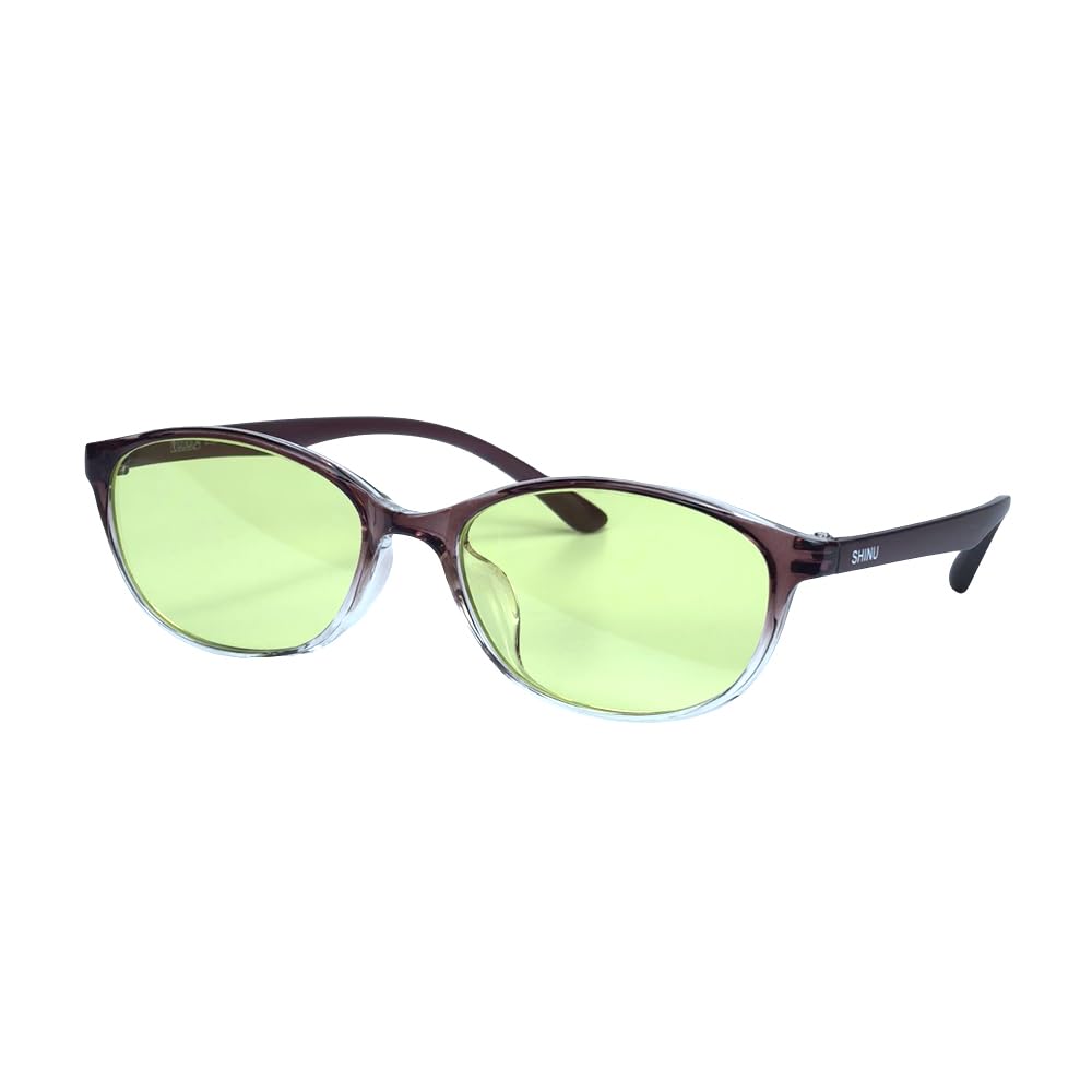 SHINU Cat Eye Reading Glasses Women Smart Blue Light Filter Yellow Lens Only Blocks Harmful Blue Light
