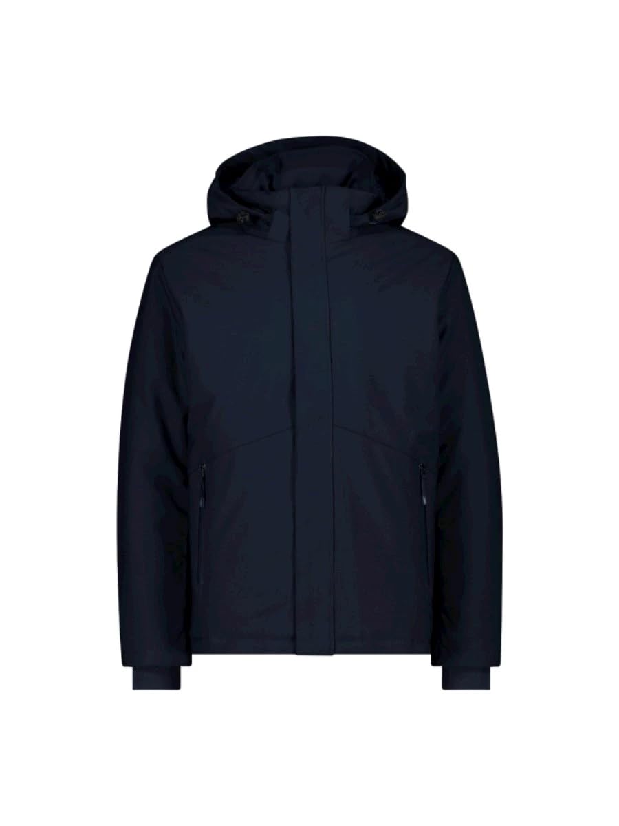 CMP - Men's Softshell Jacket with Removable Hood, Black Blue, 54