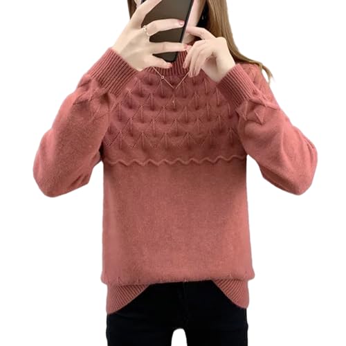 Warm Knitting Pullover Clothing Jumper Long Sleeve Top Bottoming Sweater for Girls