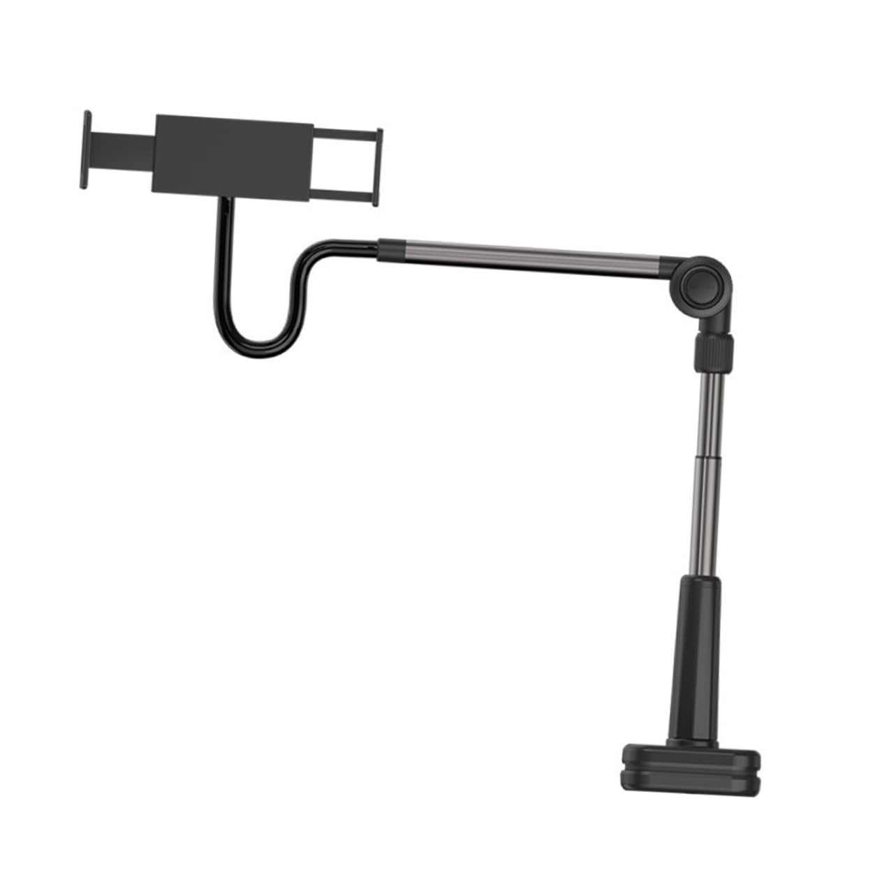 Soporte para Teléfono Móvil de Cuello de Cisne, Brazo Flexible y Resistente, Pinza para Mesa y Cabecero, Adecuado para Grabación de Vídeo y Uso Diario