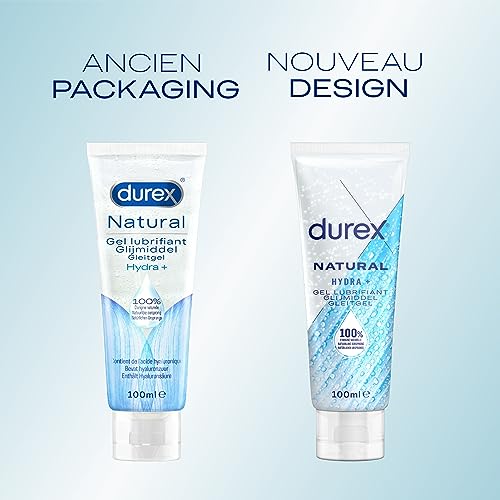 Gel Lubrifiant Intime Natural Hydra+ 100% Naturel Acide Hyaluronique Base Eau Durex Le Flacon De 100ml - vue 2