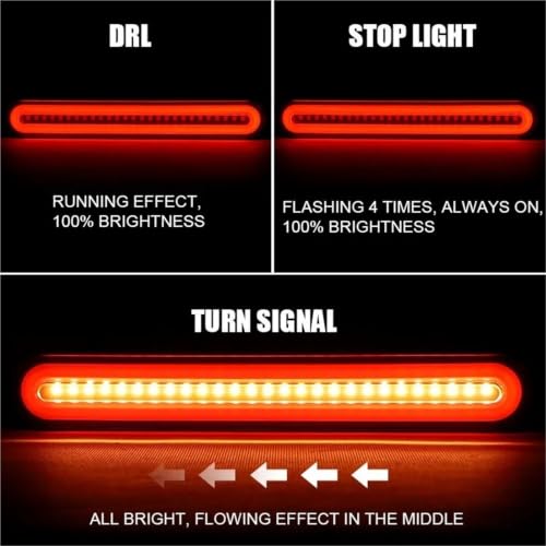 Clignotants fluides 3 en 1 LED HRTLSS à défilement dynamique 125mm - 7