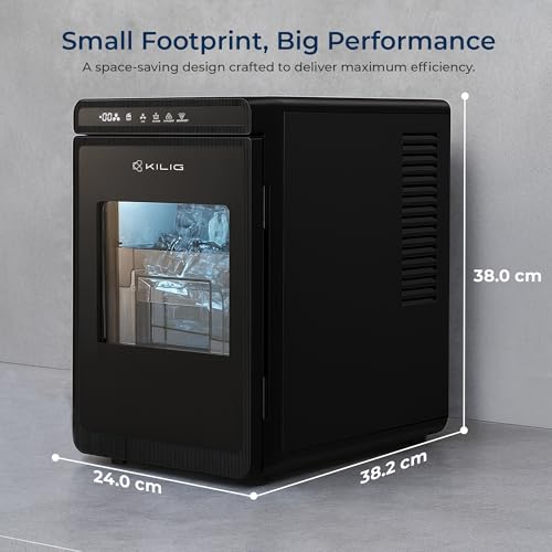 Image of KILIG SP-01 Countertop Sphere Ice Maker-5 Ice Sizes | 2L Capacity | 50mm Sphere Ice | Self-Cleaning | LED Display With Timer | Black (Q-01)